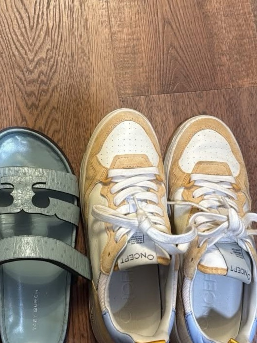 ONCEPT White and Tan Casual Sandals & Sneakers Set